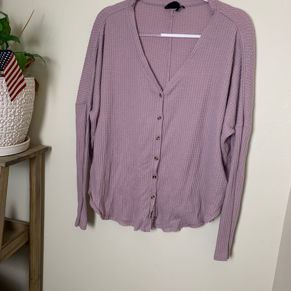 Super Soft Light Violet Button Down Oversize - image 5